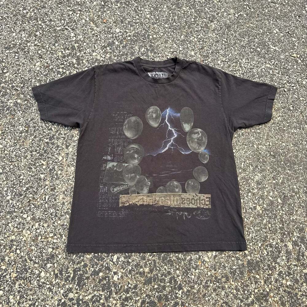 Travis Scott Utopia Tour Circus Maximus Delresto Echoes T-Shirt Black Size L